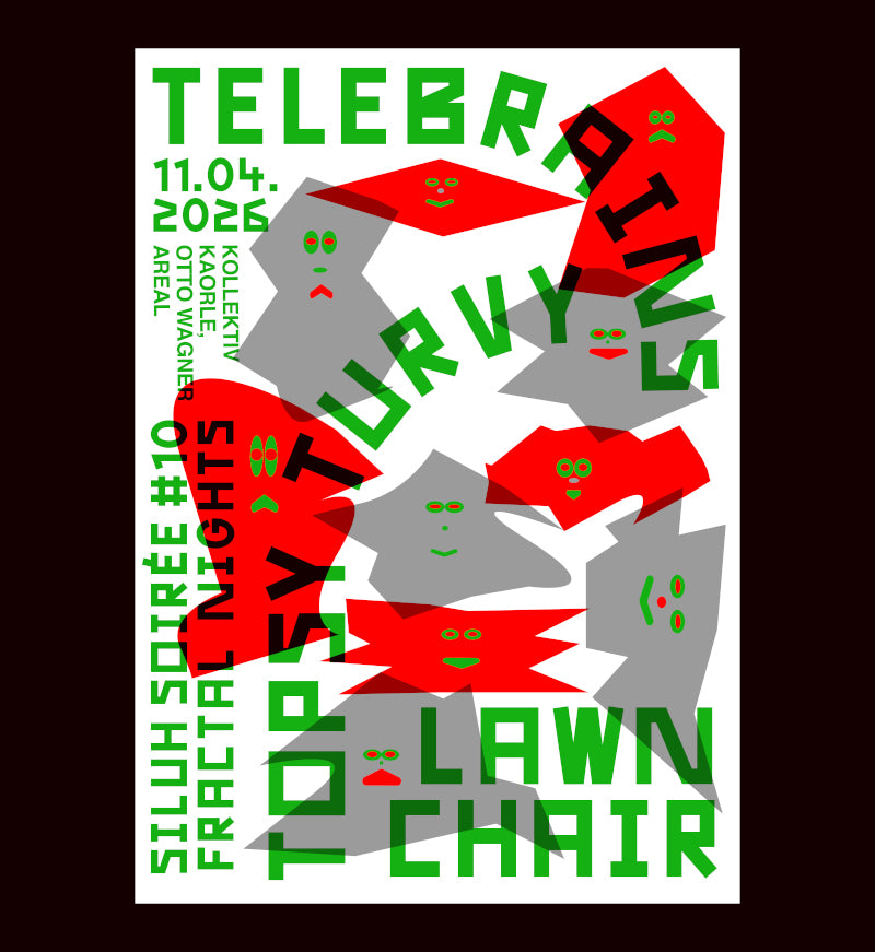 Ticket: Siluh Soirée #10 - live: TOPSY TURVY + LAWN CHAIR + TELEBRAINS - 11.4.2026 - Kollektiv Kaorle